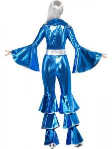 Kostým - ABBA Dancing dream 1970´s - modrá - M (88-B) Smiffys.com