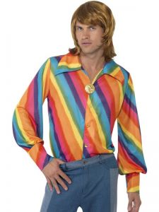 Kostým - Košile barevná 70léta  - L (103)