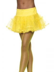 Spodnička - sukně neon žlutá (55)