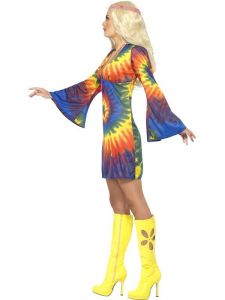 Kostým Hipís šaty - S (87-D) Smiffys.com