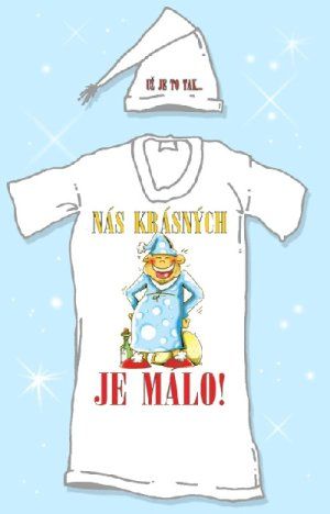 Košile na spaní - Nás krásných je málo - XXL (17-I) Divja.cz