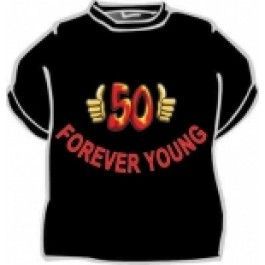 Tričko - 50 Forever young-  L (18-H)