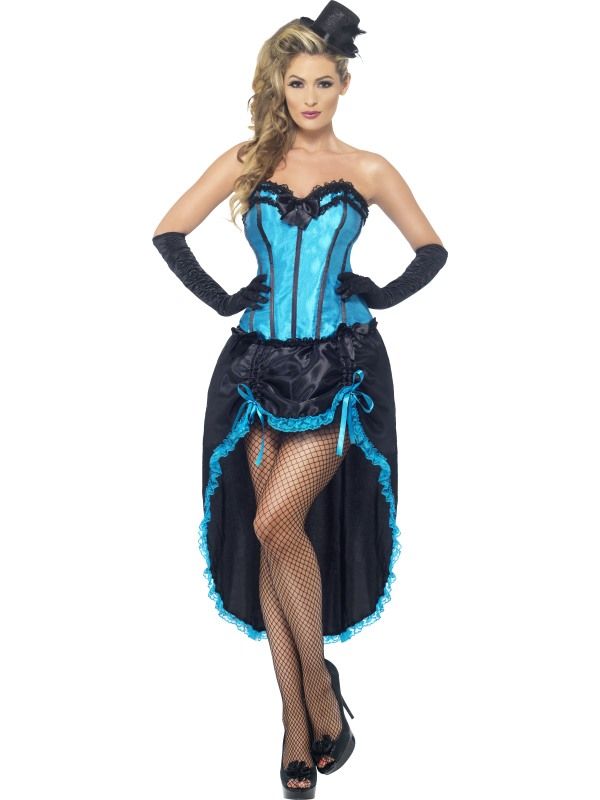 Kostým - Burlesque Dancer - modrá - S Smiffys.com