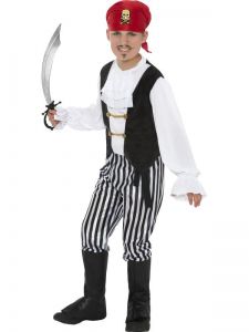 Dětský kostým - Pirát - deluxe - M (86-D)