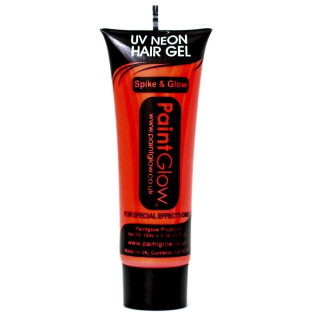 Barva na vlasy gel oranžový UV, 10ml Smiffys.com