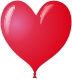 Balónek nafukovací  - srdce  velké - 5 ks(12G)