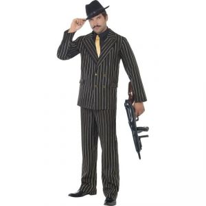 Kostým - Gangster - černozlatý - L (103) Smiffys.com