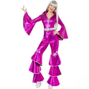 Kostým - ABBA Dancing dream 1970´s - růžová - M (88-B) Smiffys.com
