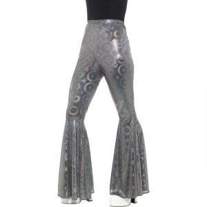 Kalhoty - Hipís dámské - stříbrné - ML (95) Smiffys.com