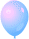 Balónek nafukovací - modrý světlý - 10 ks(12D)