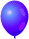 Balónek nafukovací - modrý tmavý- 10 ks (12D)