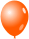 Balónek nafukovací - oranžový- 10 ks (12E)