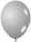 Balónek nafukovací - šedý - 10 ks (12C)