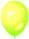 Balónek nafukovací - žlutý- 10 ks (12D)