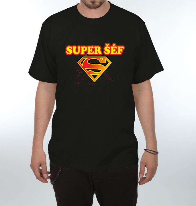 Tričko - Super šéf - XL (18-E) Divja