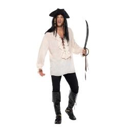 Kostým - Pirátská košile - pánská, bílá - L (106)