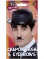 Knírek + obočí Chaplin (58) Smiffys.com
