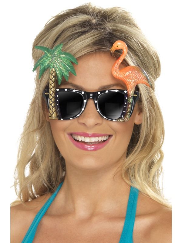 Brýle - havaj s palmou a plameňákem (48-B) Smiffys.com