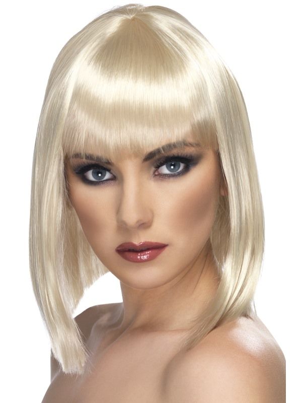 Paruka glam mikádo blond (4-D) Smiffys.com