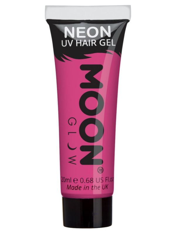 Barva na vlasy - Moon Glow Intense Neon UV - růžová 20 ml Smiffys.com