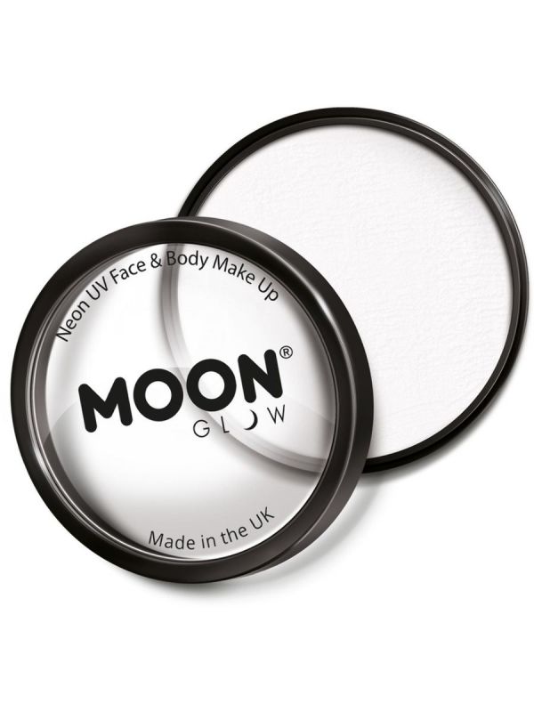Líčidlo na obličej a tělo - Moon Glow Pro Intense Neon UV - bílé 36g (15-BC) Smiffys.com