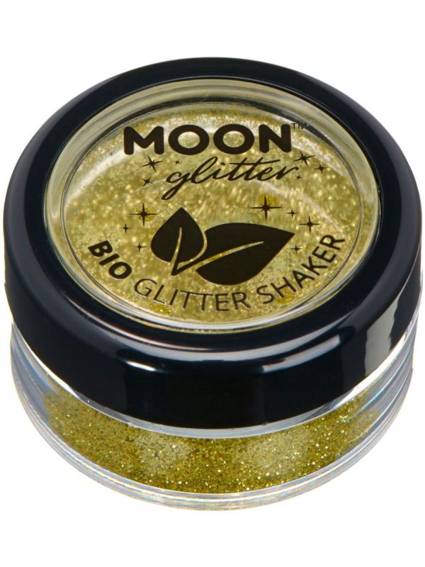 Třpytky na tělo - Moon Glitter Bio Glitter Shakers- zlaté 5g Smiffys.com