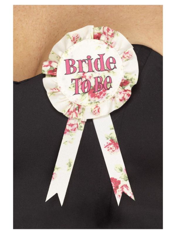 Odznak - Bride to be - květinový (22-H) Smiffys.com