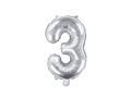 Balónek celofánový - stříbrný - 3