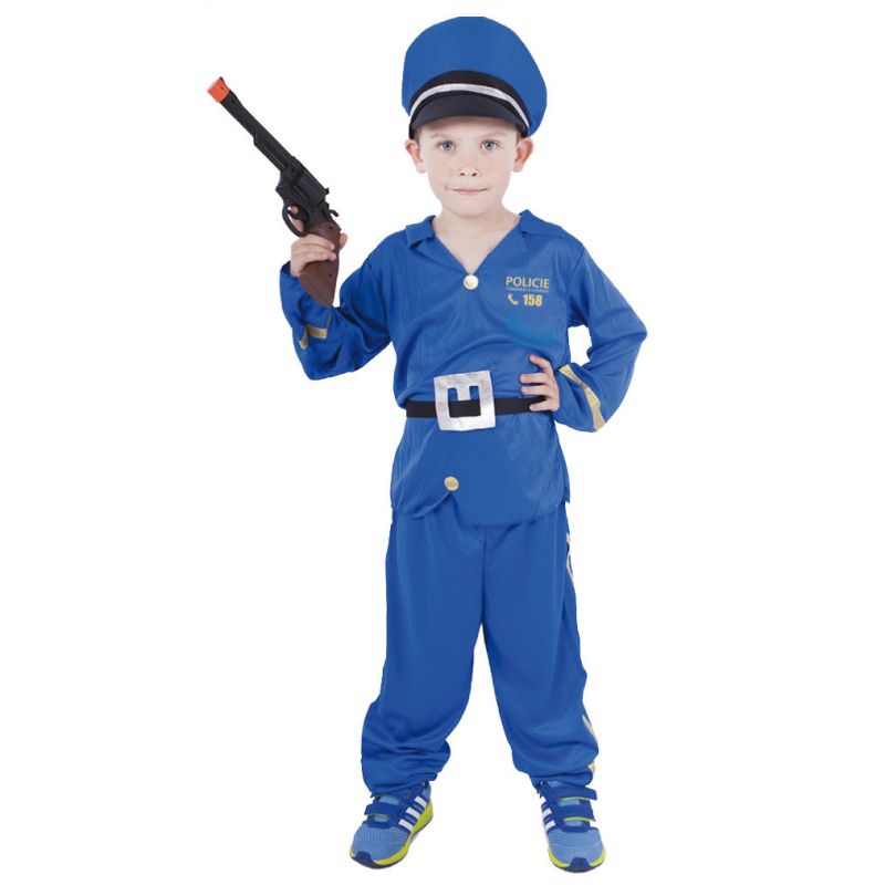 Dětský kostým - Policista - M (86-C) Rappa