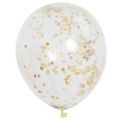 Balónek nafukovací - se zlatými konfetami   (12-H) - 6ks