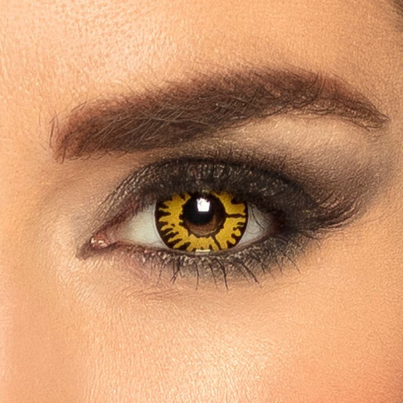 Oční čočky - Twilight - žlutočerné (74D)