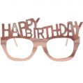 Brýle  HAPPY BIRTDAY - papírové  růžové - 4ks (48)