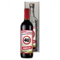 Dárkové víno - Vše nejlepší 40 - červené 750ml