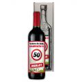 Dárkové víno - Vše nejlepší 50 - červené 750ml