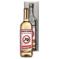 Dárkové víno - Vše nejlepší 70 - bílé 750ml Mediabox