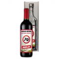 Dárkové víno - Vše nejlepší 70 - červené 750ml Mediabox