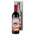 Dárkové víno - Vše nejlepší 80 - červené 750ml Mediabox