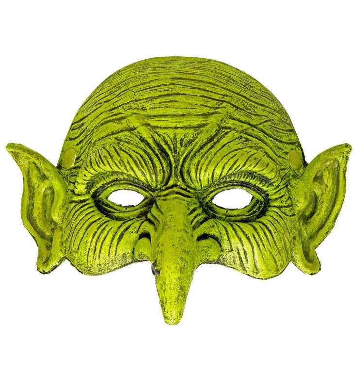 Maska Čarodějnice zelená (68)