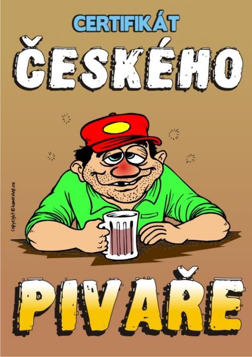 Certifikát - českého pivaře - č. 69 (26-H)