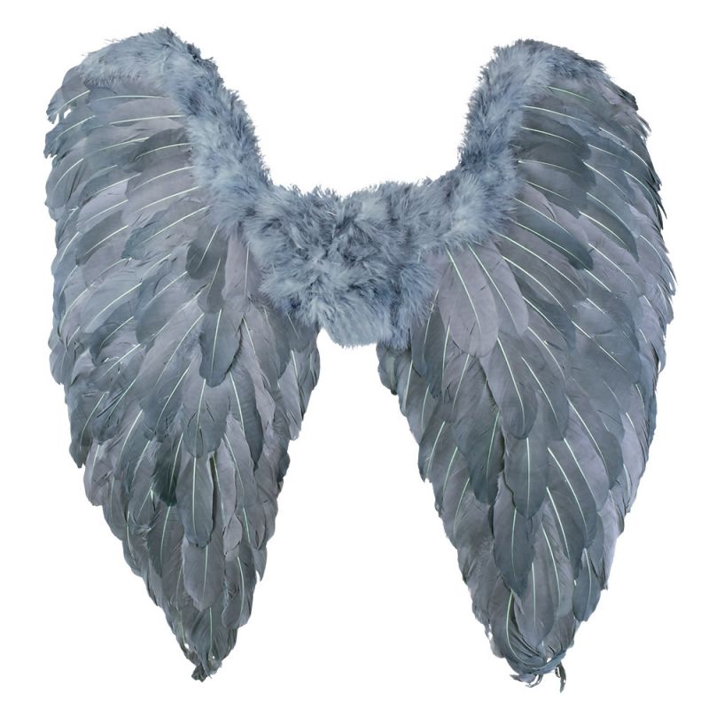 Křídla andělská šedá 65x65 cm