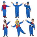 Dětský kostým - 5 v 1 - modrý - S  (86)