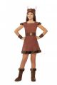 Dětský kostým - Vikingská dívka  M (85-D)