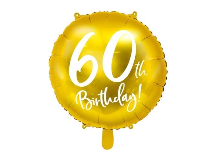 Balónek fóliový 60 let