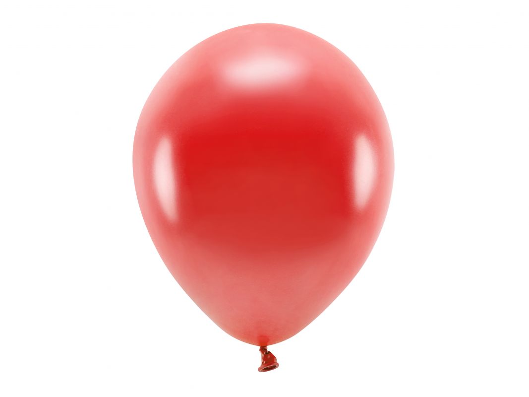 Balónek nafukovací - červený metal 10 ks (12)