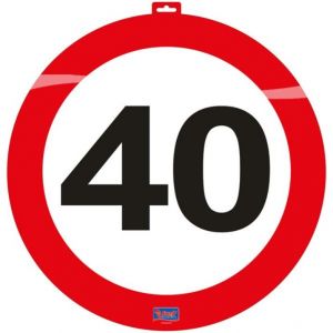 Dekorace dopravní značka 40 - průměr 47cm (67)