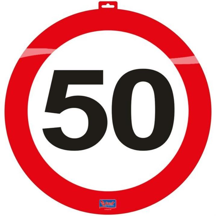 Dekorace dopravní značka 50 - průměr 47cm (67)