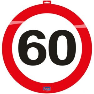 Dekorace dopravní značka 60 - průměr 47cm (67)