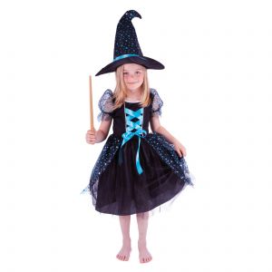 Dětský kostým - čarodějnice Agáta - M (85-C)