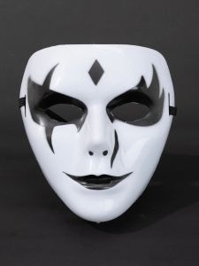 Maska duch bílá plastová (90)