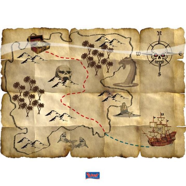 Pirátská mapa k pokladu (65)